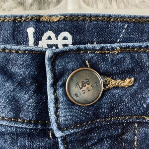 Lee Riders Women’s Midrise Capri Jeans Dark Wash Stretch Denim Casual 34x21